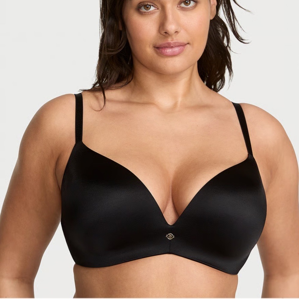 Victoria's Secret Wireless Bra So Obsessed Push-Up, Womens 36DD Black